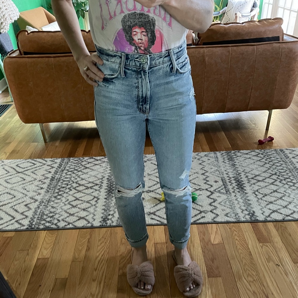 MOTHER Jeans Dazzler Ankle in Lost It, Sz 24 - Picture 8 of 9